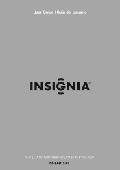 Insignia NS-LCD15-09 User Manual (English)