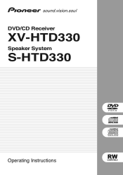 Pioneer HTD-330DV Operating Instructions