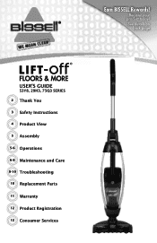 Bissell Lift-Off® Floors and More 53Y8 Lift Off Floors & More User's Guide