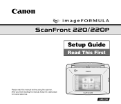 Canon imageFORMULA ScanFront 220P Setup Guide