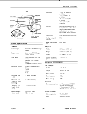 Epson Photo Plus Product Information Guide