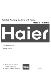 Haier HWM-13.0 User Manual