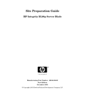 HP Integrity BL60p Site Preparation Guide - HP Integrity BL60p Server Blade