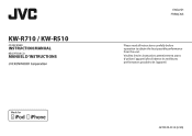 JVC KW-R710 Instruction Manual