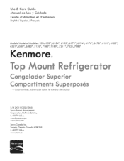 Kenmore 6580 Use and Care Guide