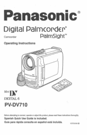 Panasonic PVDV710D PVDV710 User Guide