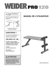 Weider Pro 120 Bench French Manual