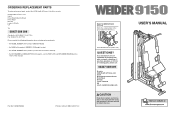 Weider 8150 Instruction Manual