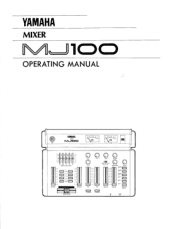 Yamaha MJ100 Owner's Manual (image)