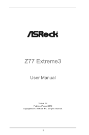ASRock Z77 Extreme3 User Manual
