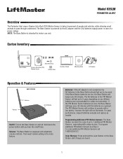 LiftMaster 835LM 835LM Perimeter Alert Manual