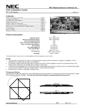 NEC C551 Installation Guide