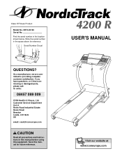 NordicTrack 4200r Treadmill User Manual