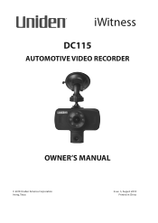 Uniden DC115 Owner s Manual