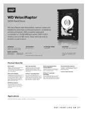 Western Digital VelociRaptor Product Specifications