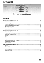 Yamaha 8 MODX 6/7/8 Supplementary Manual