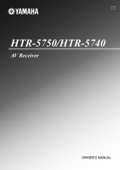 Yamaha HTR 5740 MCXSP10 Manual