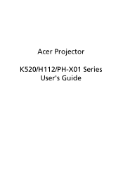 Acer K520 User Manual