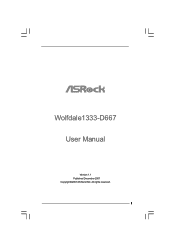 ASRock Wolfdale1333-D667 User Manual
