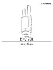 Garmin Rino 700 Owners Manual
