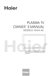 Haier P50V6-A8 User Manual