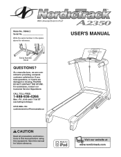 NordicTrack A2350 Treadmill English Manual