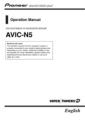 Pioneer AVICN5 Owner's Manual
