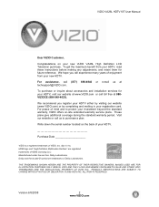 Vizio VW26LHDTV10F VA26LHDTV10T User Manual