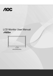 AOC e950Sw E950SW - Manual