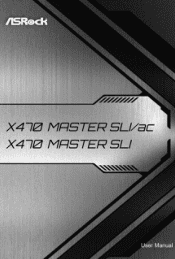 ASRock X470 Master SLI User Manual