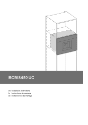Bosch BCM8450UC Installation Instructions