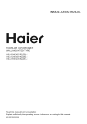 Haier HSU-18HEA03 User Manual