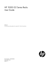 HP 11642 HP 11000 G2 Series Rack User Guide