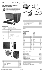 HP Elite 8300 Illustrated Parts & Service Map HP Compaq 8300 Elite Business PC Convertible Minitower