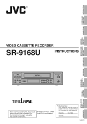 JVC SR-9168U SR-9168U  Timelapse Recorder Instruction Manual (633KB)