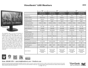 ViewSonic VA2323WM LED Monitor Product Line Guide