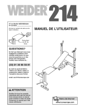 Weider 214 Bench French Manual