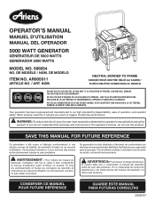 Ariens 5000 Watt Generator Owners Manual