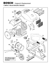 Bosch BSA2200UC Parts List