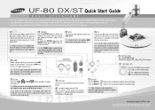 Samsung UF-80DX Quick Start Guide
