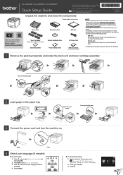 Brother International HL-L8360CDWT Quick Setup Guide