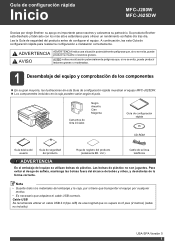Brother International MFC-J280W Quick Setup Guide - Spanish
