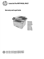 HP LaserJet Pro MFP M426-M427 Warranty and Legal Guide