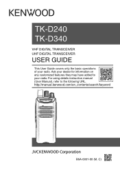 Kenwood TK-D240 User Manual 3