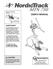 NordicTrack Mtn 750 Stepper English Manual