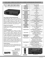 Sanyo PLC-WXU30A Print Specs