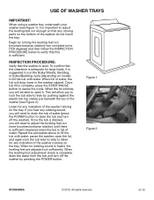Whirlpool WTW8500DR Instruction Sheet