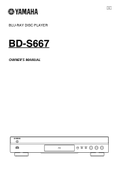 Yamaha BD-S667BL Owners Manual
