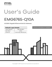 ZyXEL EMG6765-Q10A User Guide