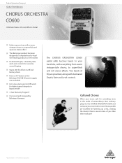 Behringer CO600 Product Information Document